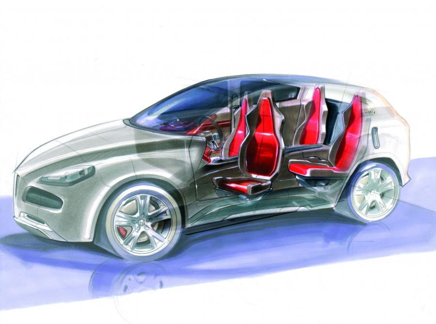 Эскиз Alfa Romeo Kamal Concept 2003 года  (фото 9 из 22)